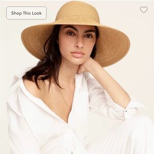 J.Crew textured summer straw hat